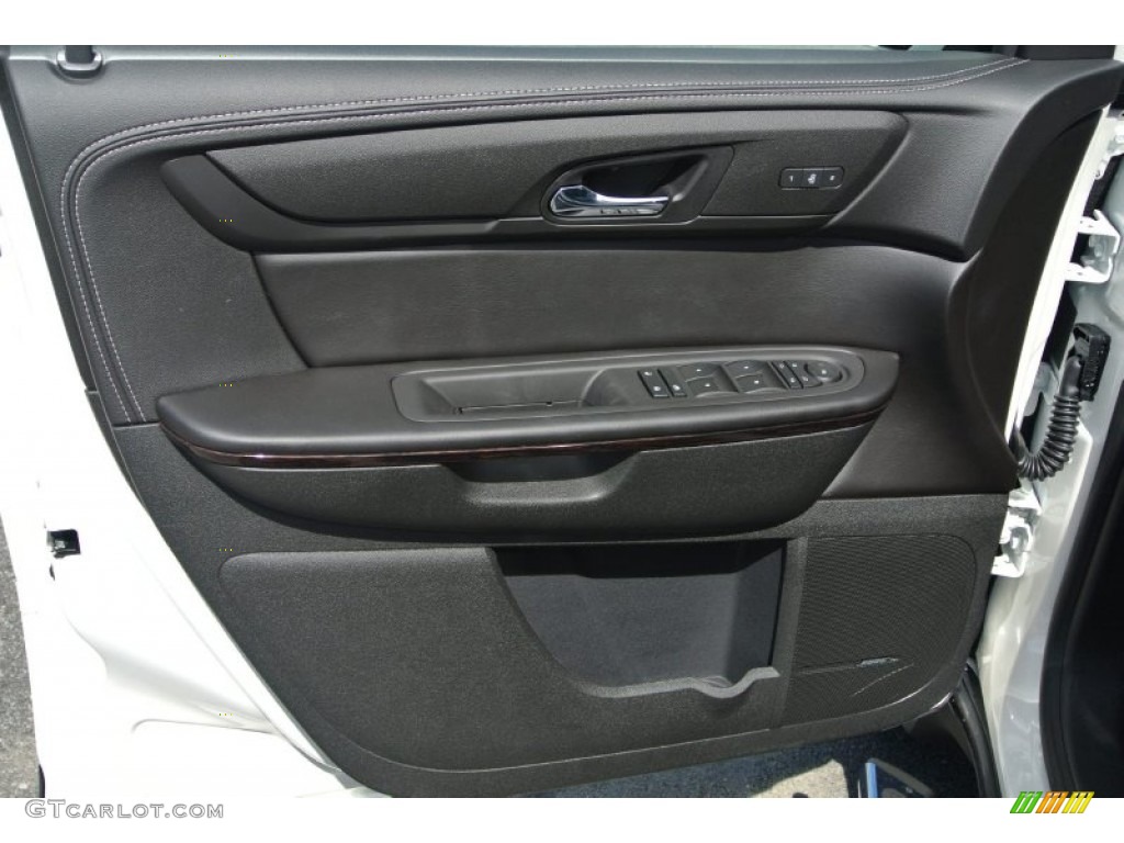 2015 Traverse LTZ - White Diamond Tricoat / Ebony photo #9