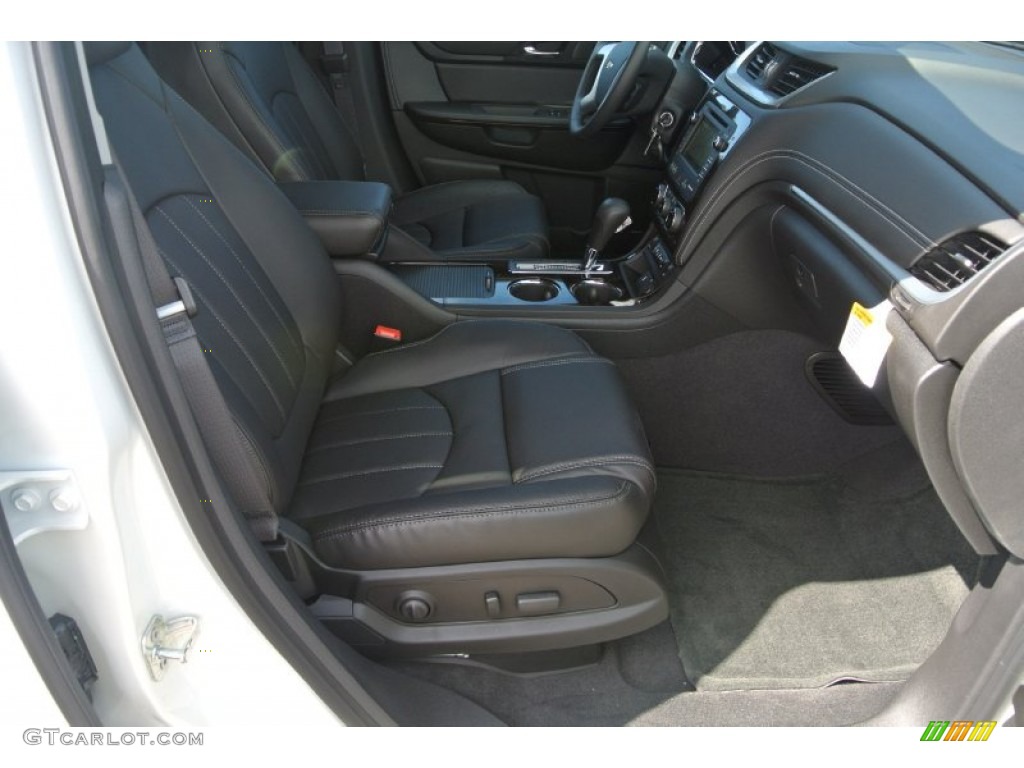 2015 Traverse LTZ - White Diamond Tricoat / Ebony photo #20