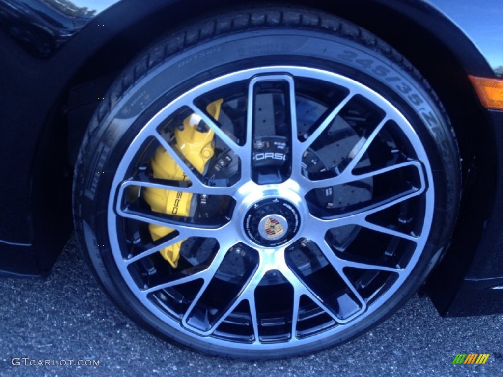 2015 911 Turbo S Coupe - Black / Black photo #7