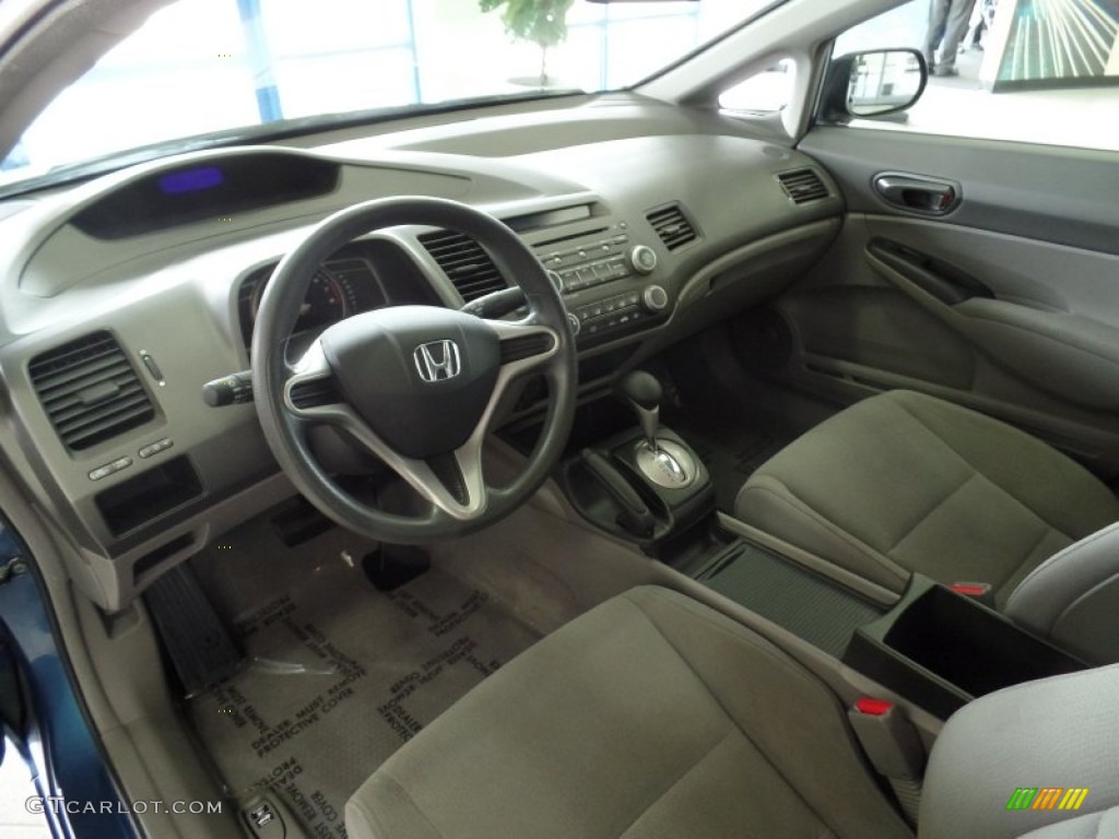 2011 Civic DX-VP Sedan - Royal Blue Pearl / Gray photo #12