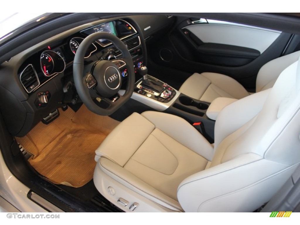 Lunar Silver/Rock Gray Piping Interior 2015 Audi RS 5 Coupe quattro Photo #97512018