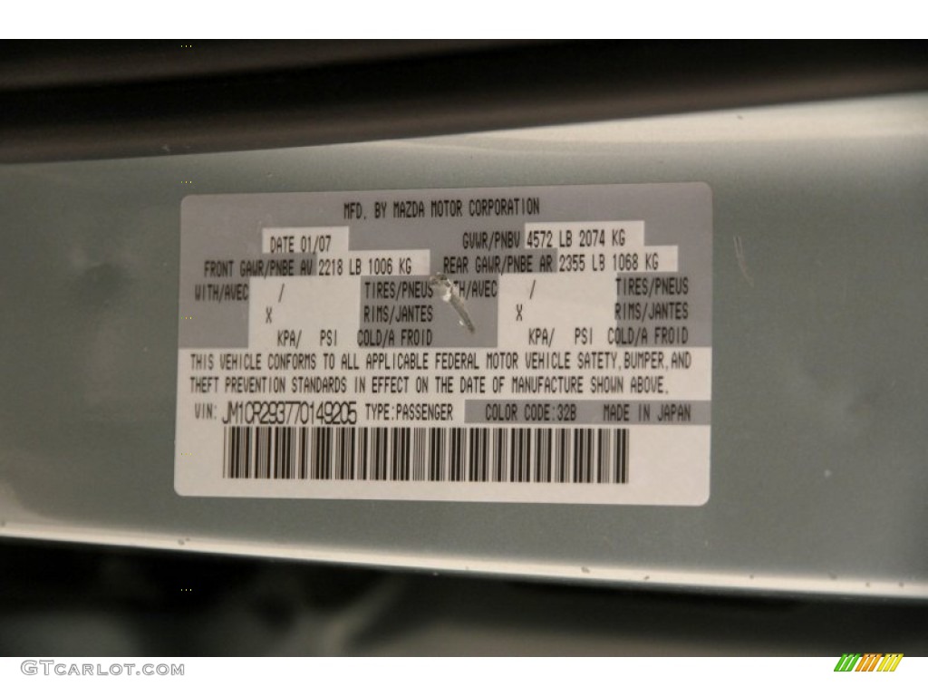 2007 MAZDA5 Sport - Stellar Greensilver Metallic / Black photo #22