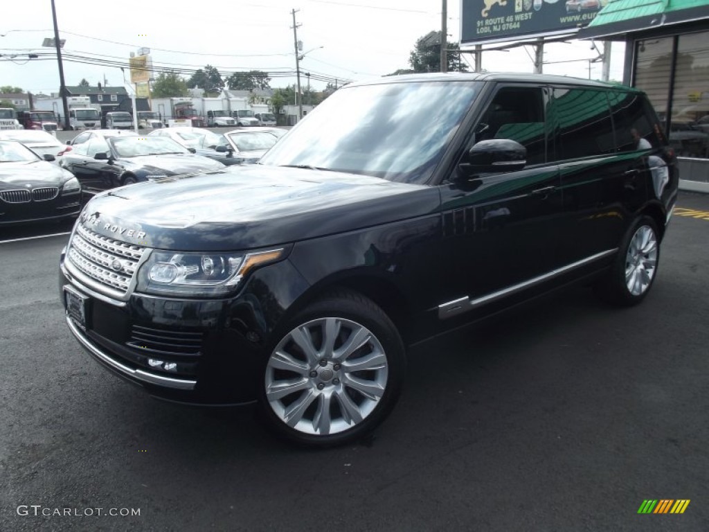 2014 Range Rover Supercharged L - Barolo Black Metallic / Ebony/Ebony photo #1