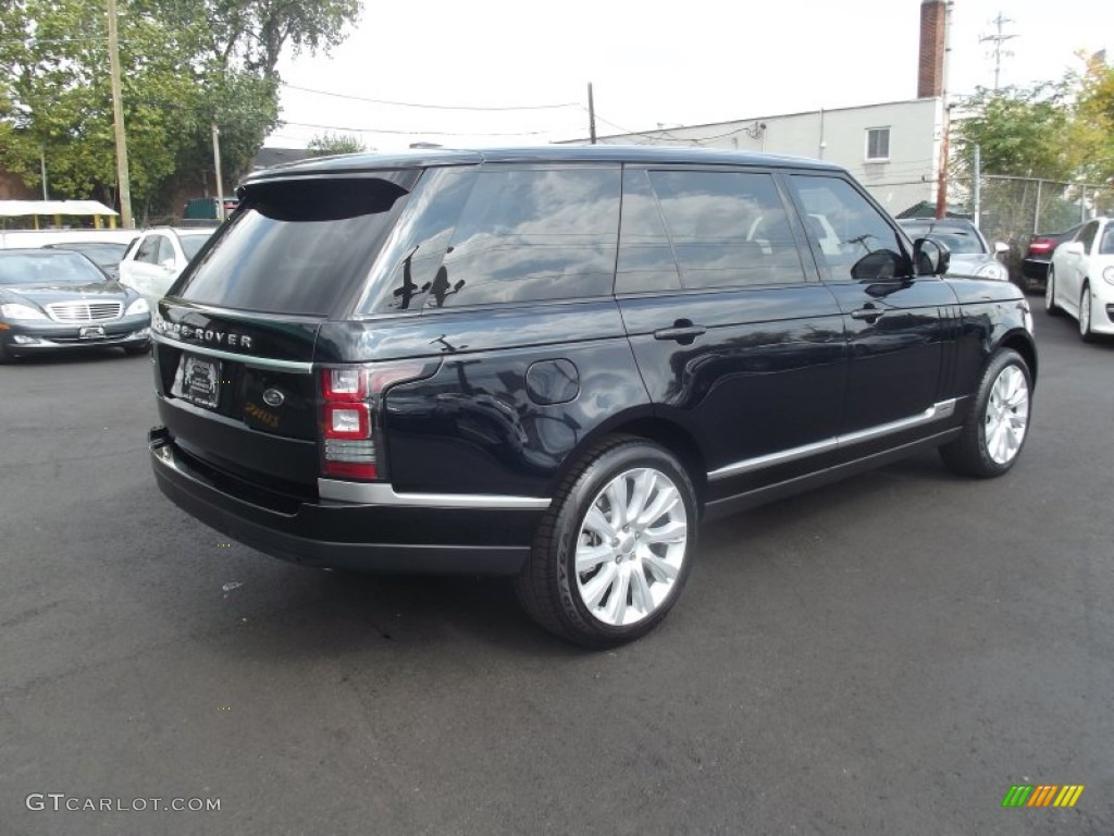 2014 Range Rover Supercharged L - Barolo Black Metallic / Ebony/Ebony photo #4