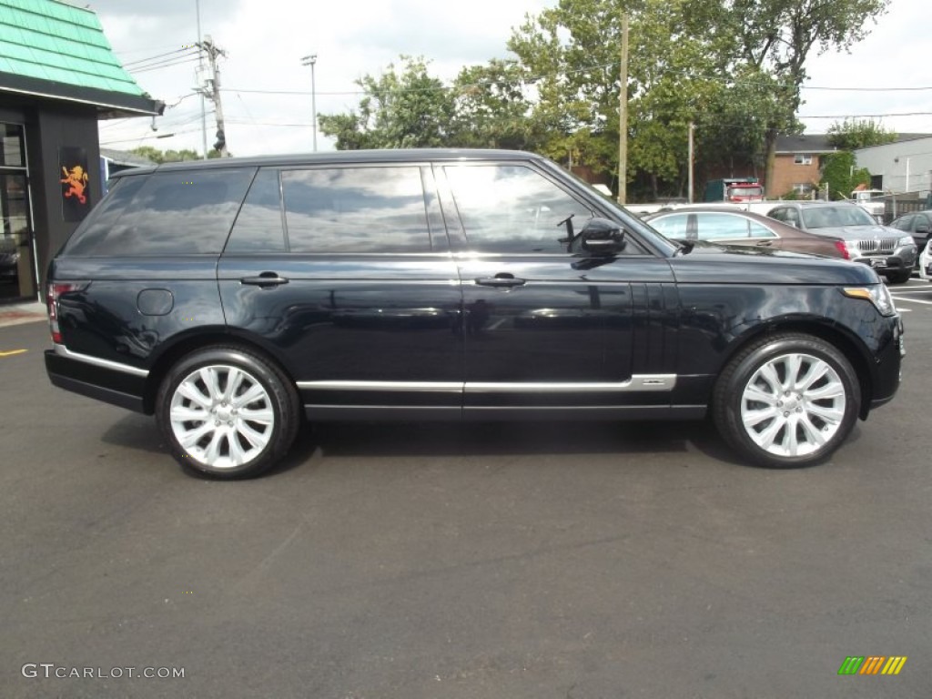 2014 Range Rover Supercharged L - Barolo Black Metallic / Ebony/Ebony photo #14