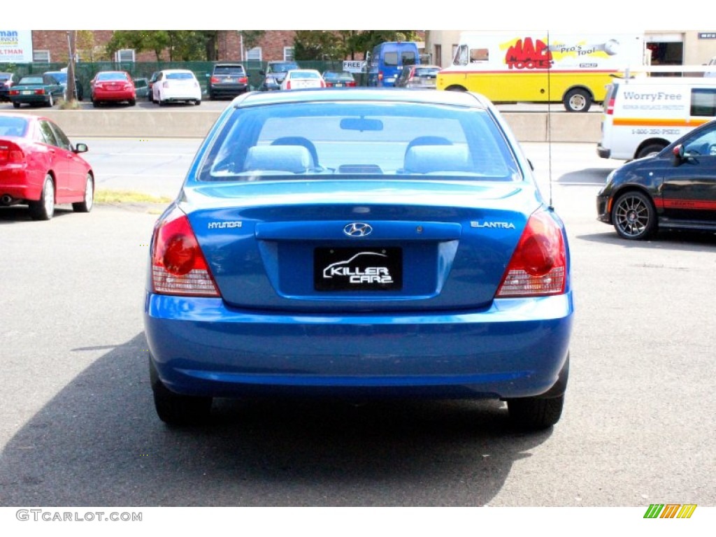 2005 Elantra GLS Sedan - Tidal Wave Blue / Gray photo #6