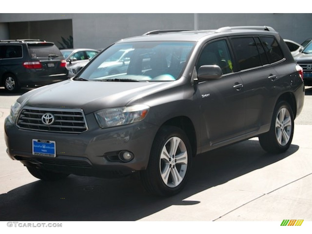 2008 Highlander Sport - Magnetic Gray Metallic / Ash Gray photo #8