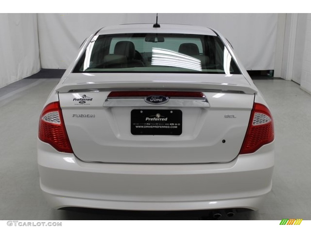 2010 Fusion SEL - White Platinum Tri-coat Metallic / Medium Light Stone photo #7