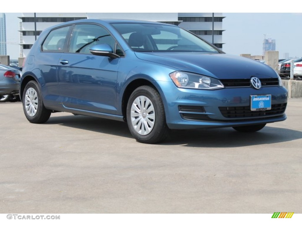 Blue Silk Metallic Volkswagen Golf