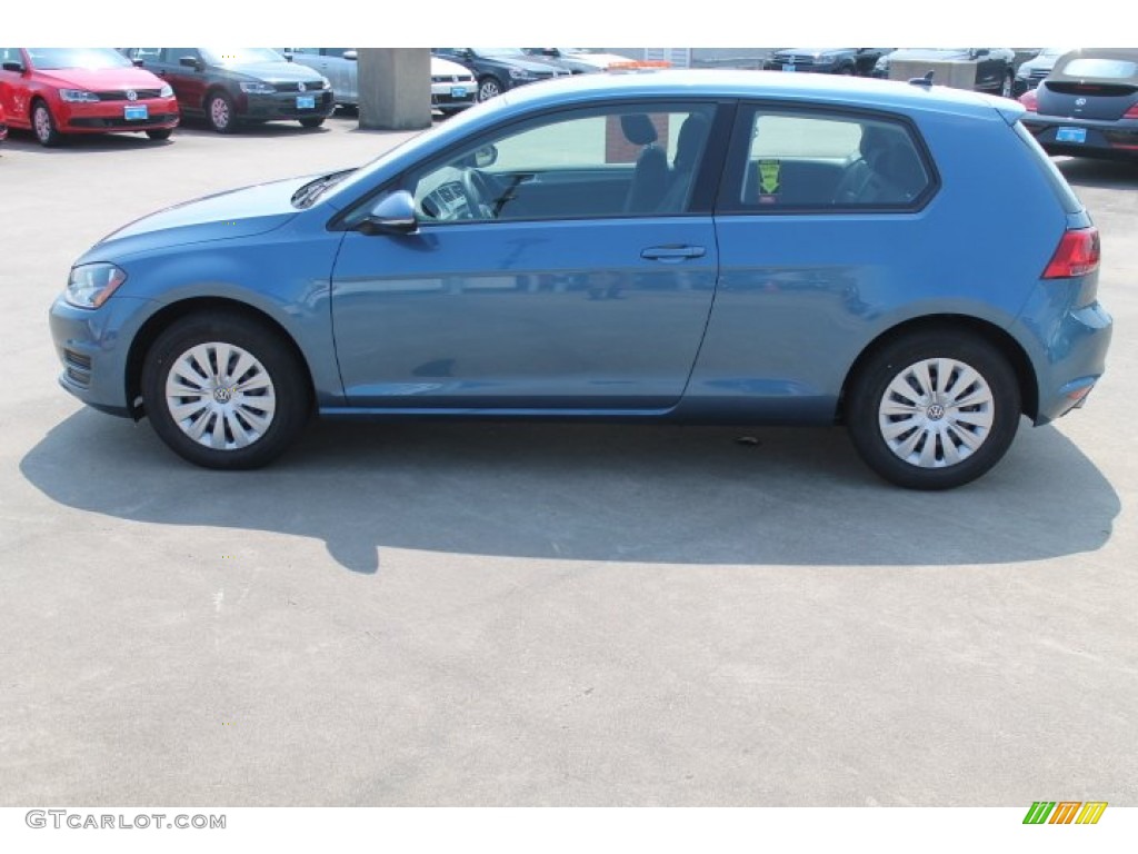 Blue Silk Metallic 2015 Volkswagen Golf 2-Door 1.8T Launch Edition Exterior Photo #97520634