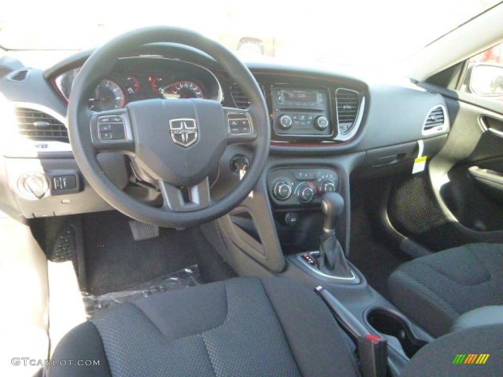 Black Interior 2015 Dodge Dart SE Photo #97523008