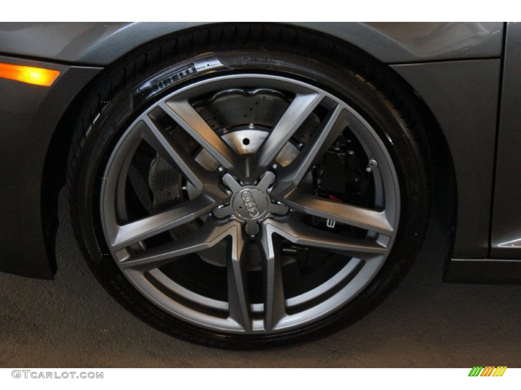 2015 R8 V10 - Daytona Grey Pearl / Black photo #4