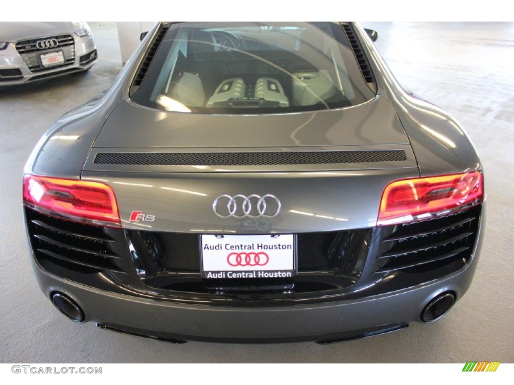 2015 R8 V10 - Daytona Grey Pearl / Black photo #7