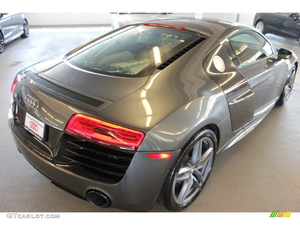 2015 R8 V10 - Daytona Grey Pearl / Black photo #8