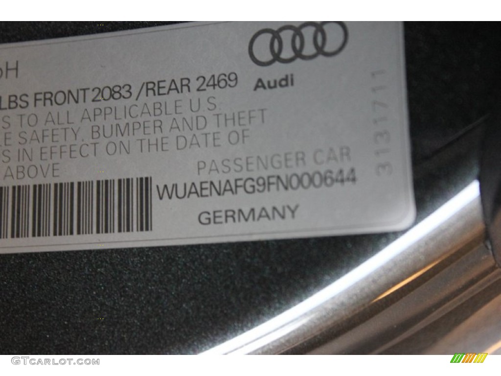 2015 R8 V10 - Daytona Grey Pearl / Black photo #26