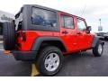 2015 Firecracker Red Jeep Wrangler Unlimited Sport S 4x4  photo #7