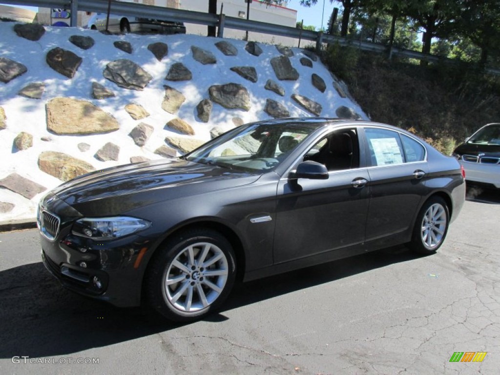 2015 5 Series 535i xDrive Sedan - Dark Graphite Metallic / Black photo #1