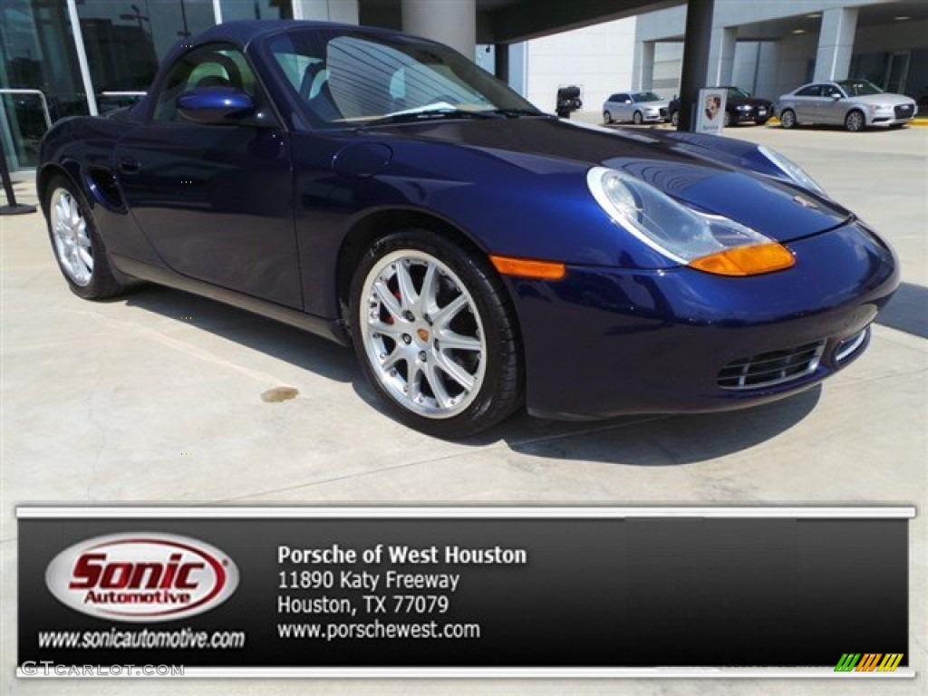 2002 Boxster S - Lapis Blue Metallic / Savanna Beige photo #1