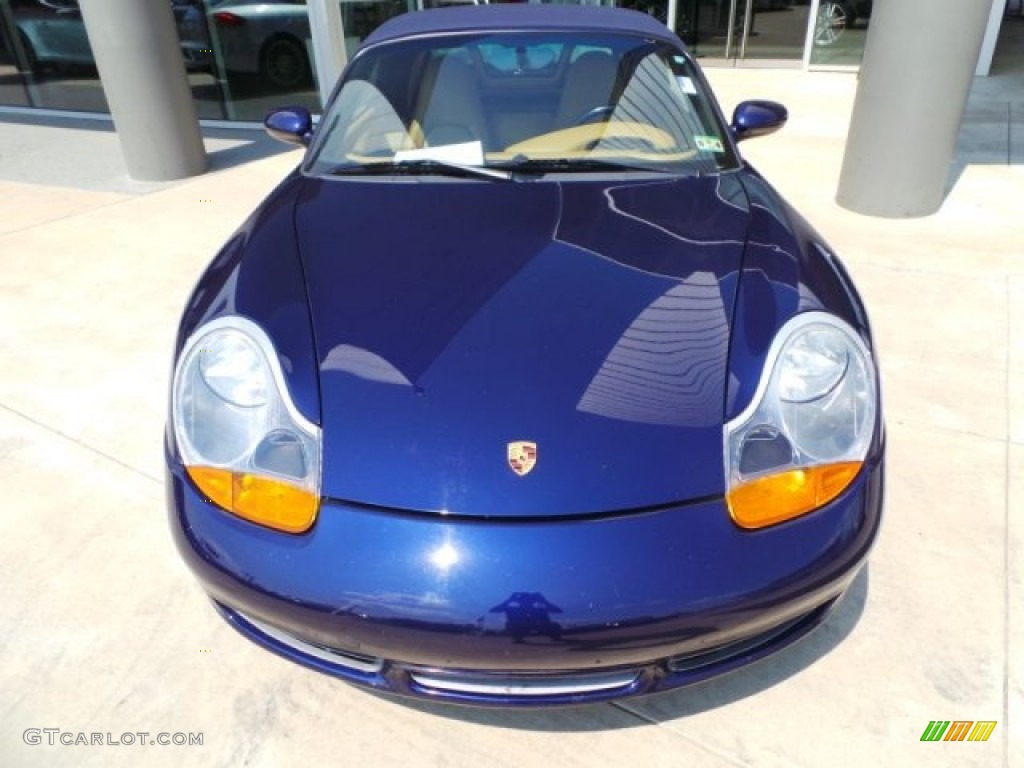 2002 Boxster S - Lapis Blue Metallic / Savanna Beige photo #2