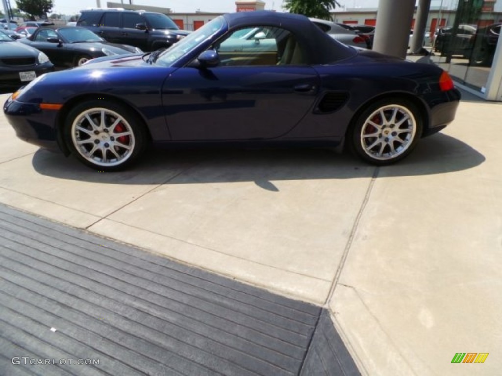 2002 Boxster S - Lapis Blue Metallic / Savanna Beige photo #4