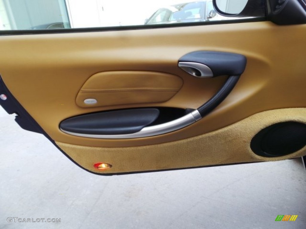 2002 Porsche Boxster S Savanna Beige Door Panel Photo #97531898