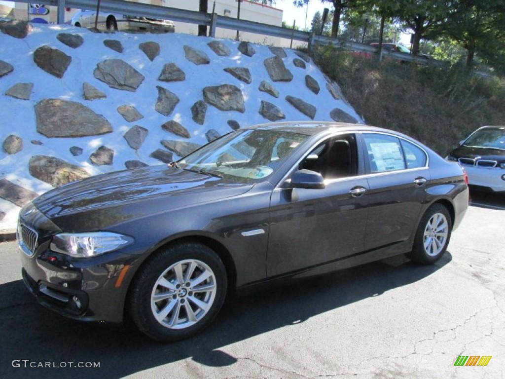 2015 5 Series 528i xDrive Sedan - Dark Graphite Metallic / Black photo #1