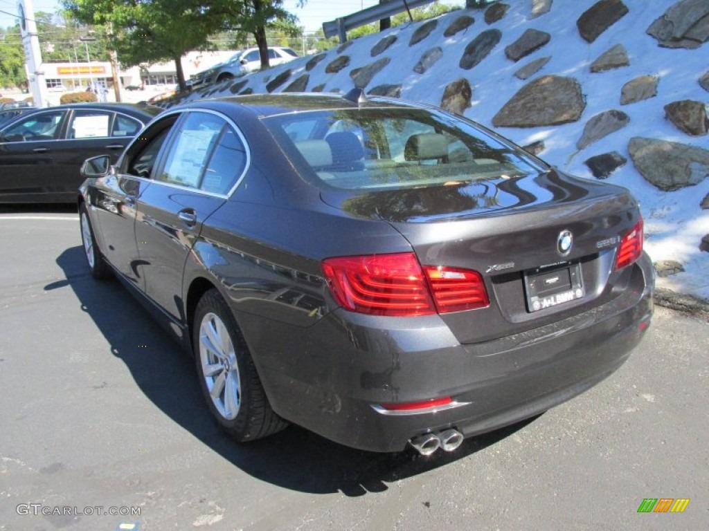 2015 5 Series 528i xDrive Sedan - Dark Graphite Metallic / Black photo #4