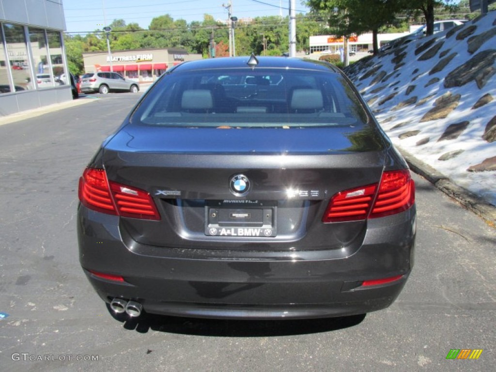 2015 5 Series 528i xDrive Sedan - Dark Graphite Metallic / Black photo #5