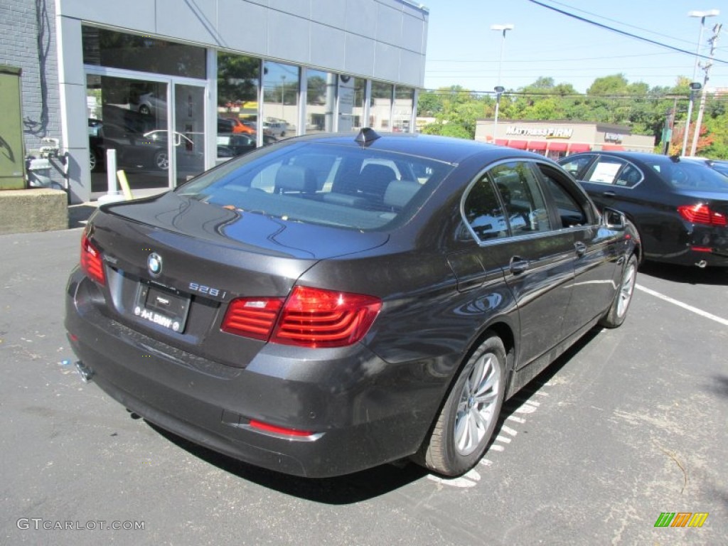 2015 5 Series 528i xDrive Sedan - Dark Graphite Metallic / Black photo #6