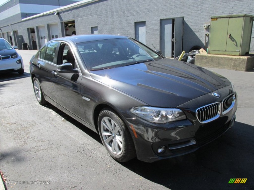 2015 5 Series 528i xDrive Sedan - Dark Graphite Metallic / Black photo #7