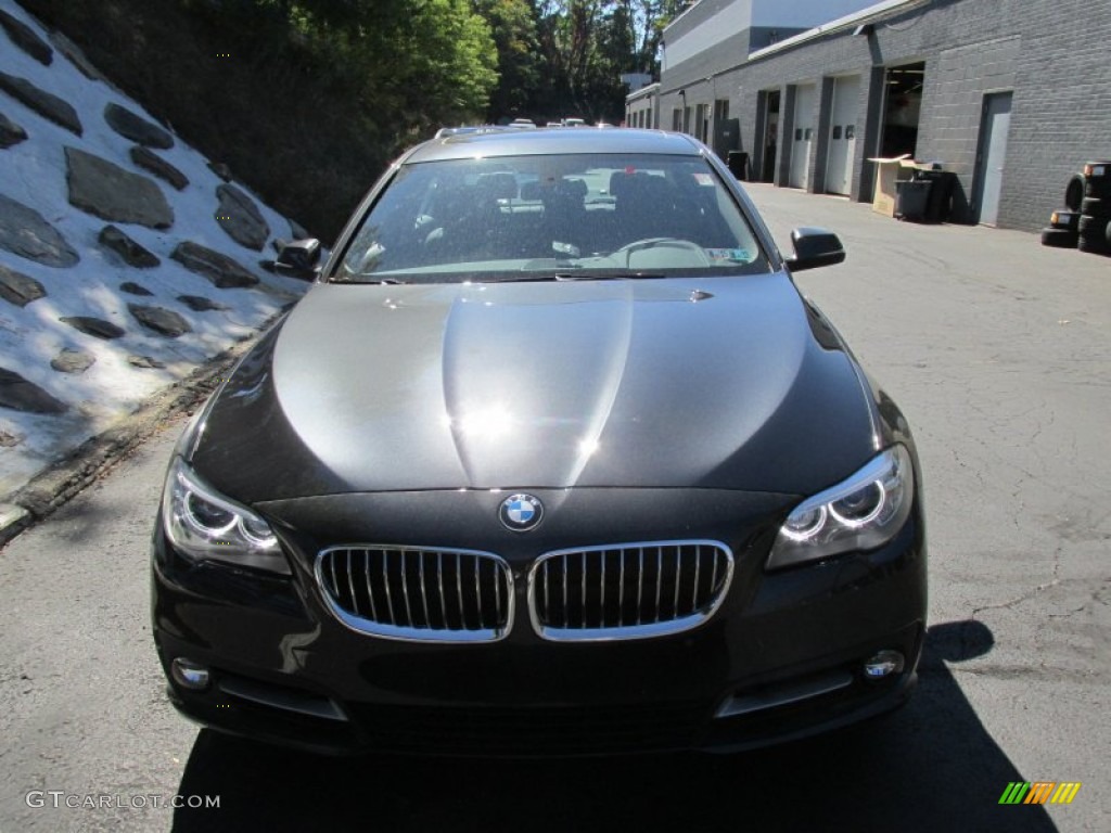 2015 5 Series 528i xDrive Sedan - Dark Graphite Metallic / Black photo #8