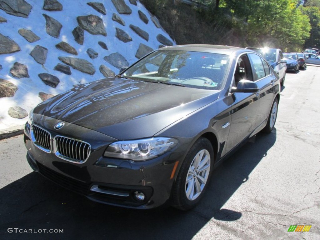 2015 5 Series 528i xDrive Sedan - Dark Graphite Metallic / Black photo #9