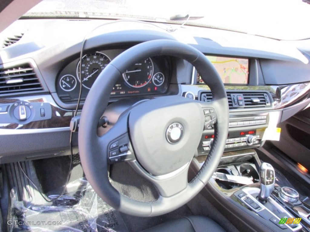 2015 5 Series 528i xDrive Sedan - Dark Graphite Metallic / Black photo #14