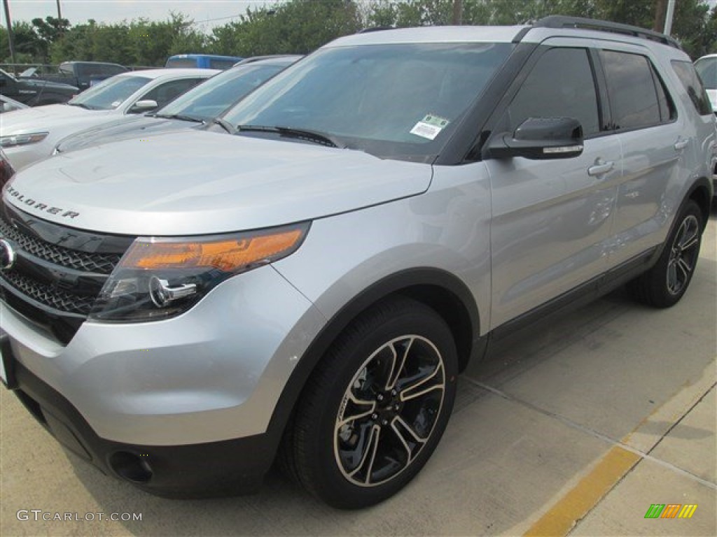 2015 Explorer Sport 4WD - Ingot Silver / Sport Charcoal Black photo #1