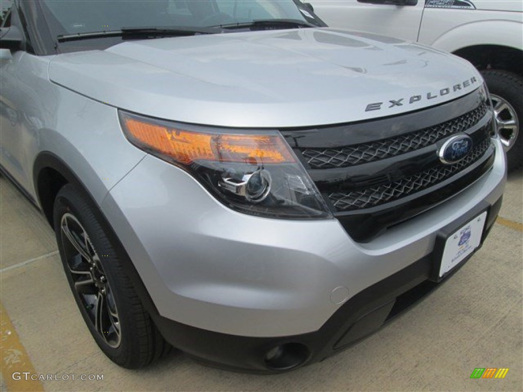 2015 Explorer Sport 4WD - Ingot Silver / Sport Charcoal Black photo #3