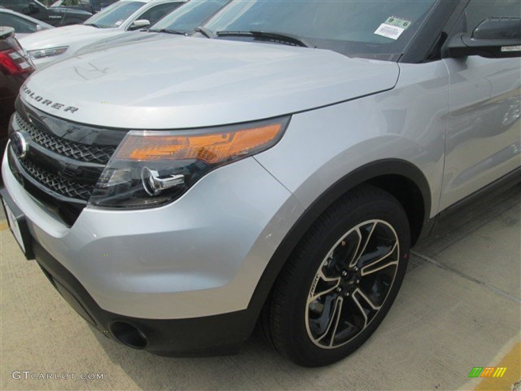2015 Explorer Sport 4WD - Ingot Silver / Sport Charcoal Black photo #36