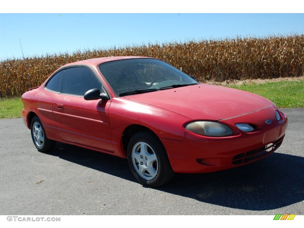 1999 Escort ZX2 Coupe - Bright Red / Medium Graphite photo #3