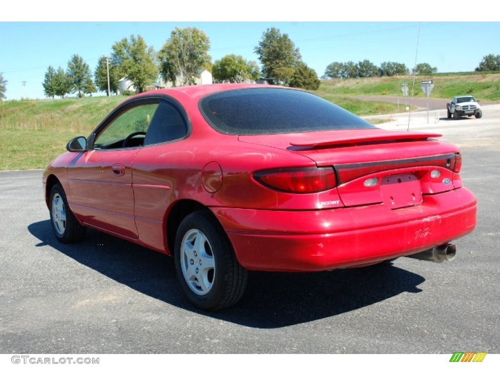 1999 Escort ZX2 Coupe - Bright Red / Medium Graphite photo #6
