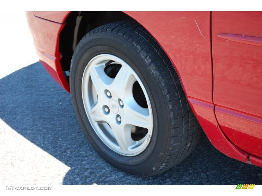 1999 Escort ZX2 Coupe - Bright Red / Medium Graphite photo #7