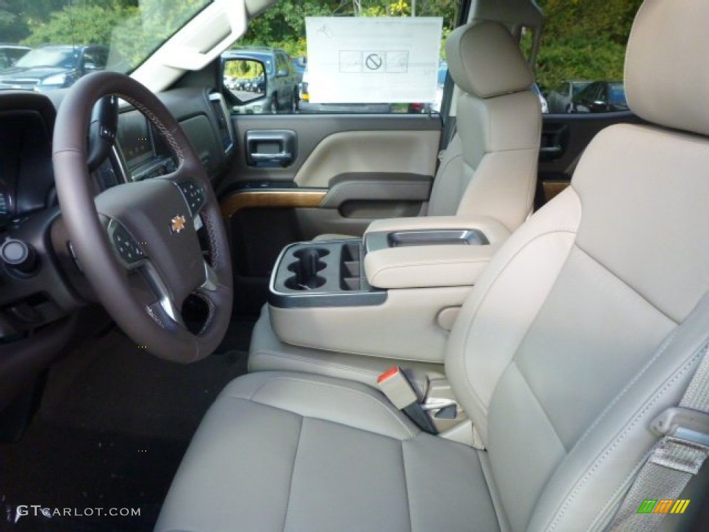 2015 Silverado 1500 LTZ Double Cab 4x4 - Black / Cocoa/Dune photo #10