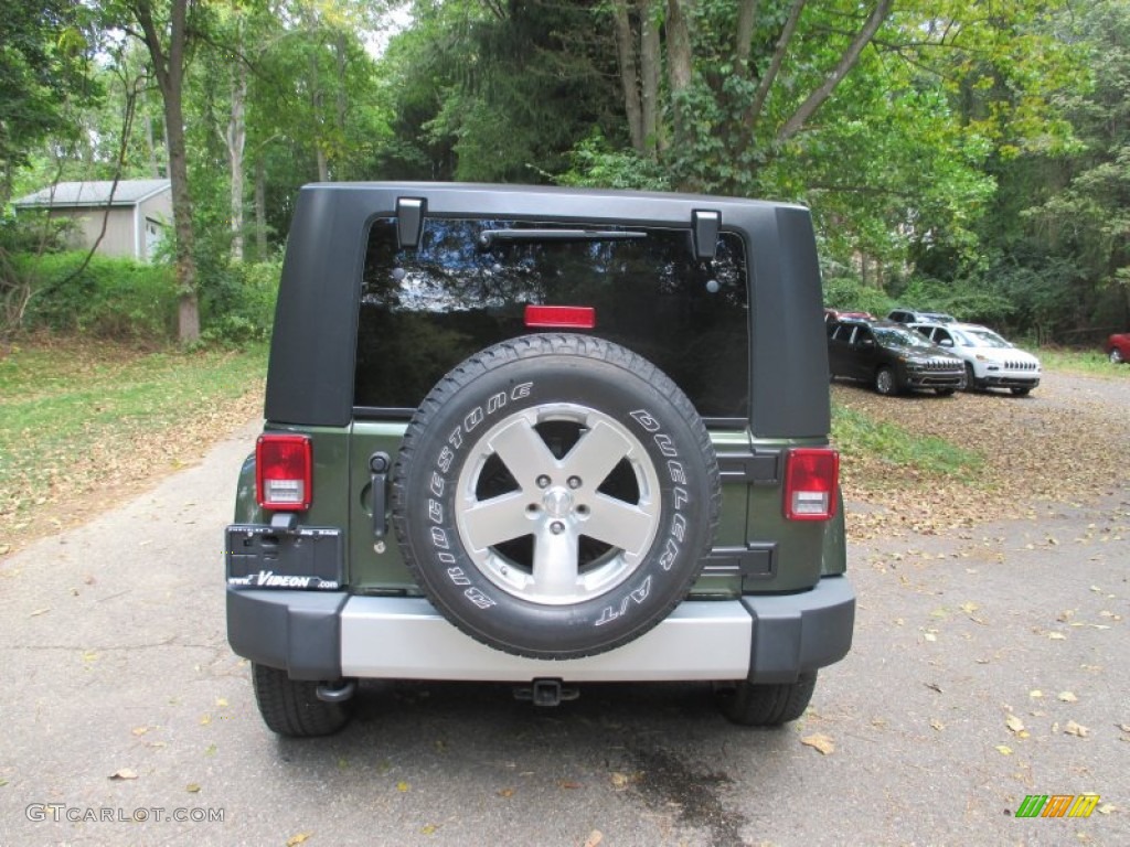 2009 Wrangler Sahara 4x4 - Jeep Green Metallic / Dark Slate Gray/Medium Slate Gray photo #14