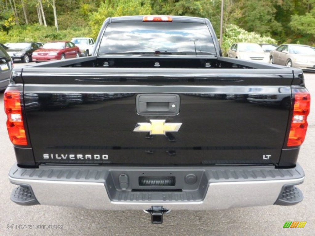 2015 Silverado 1500 LT Double Cab 4x4 - Black / Jet Black photo #4