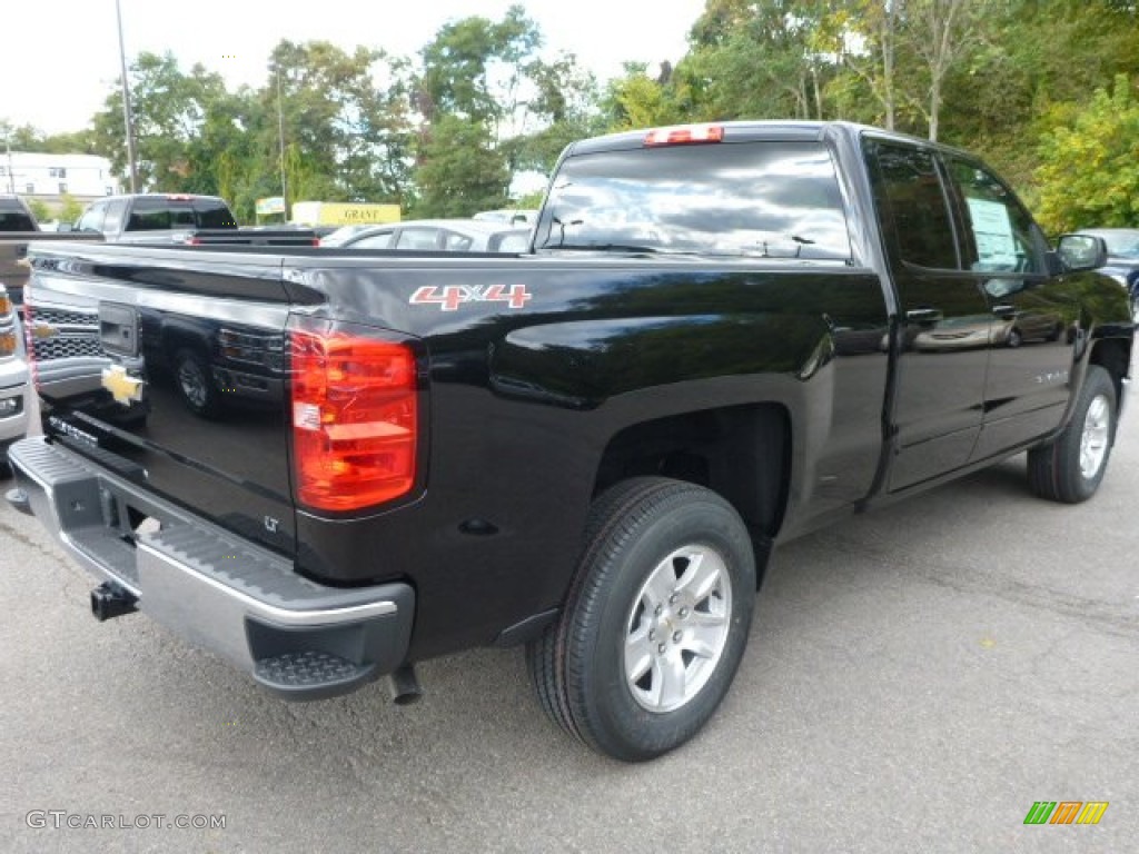 2015 Silverado 1500 LT Double Cab 4x4 - Black / Jet Black photo #6