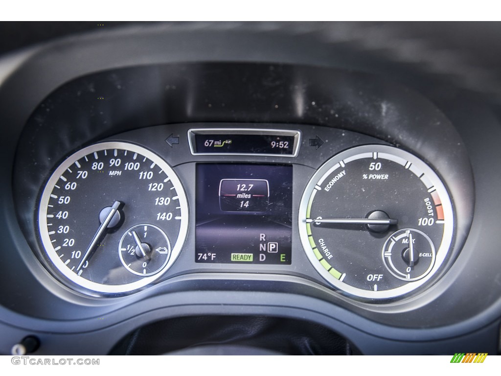 2014 Mercedes-Benz B Electric Drive Gauges Photos