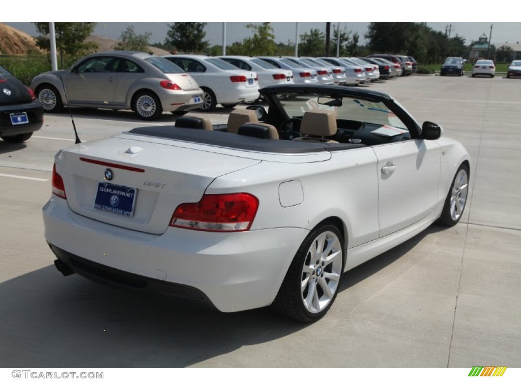 2012 1 Series 135i Convertible - Alpine White / Savanna Beige photo #9