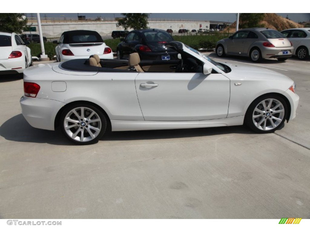 2012 1 Series 135i Convertible - Alpine White / Savanna Beige photo #10