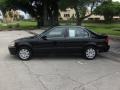 Flamenco Black Pearl 1999 Honda Civic LX Sedan Exterior