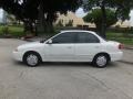 2002 White Kia Spectra LS Sedan  photo #2