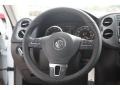 Charcoal 2015 Volkswagen Tiguan S Steering Wheel