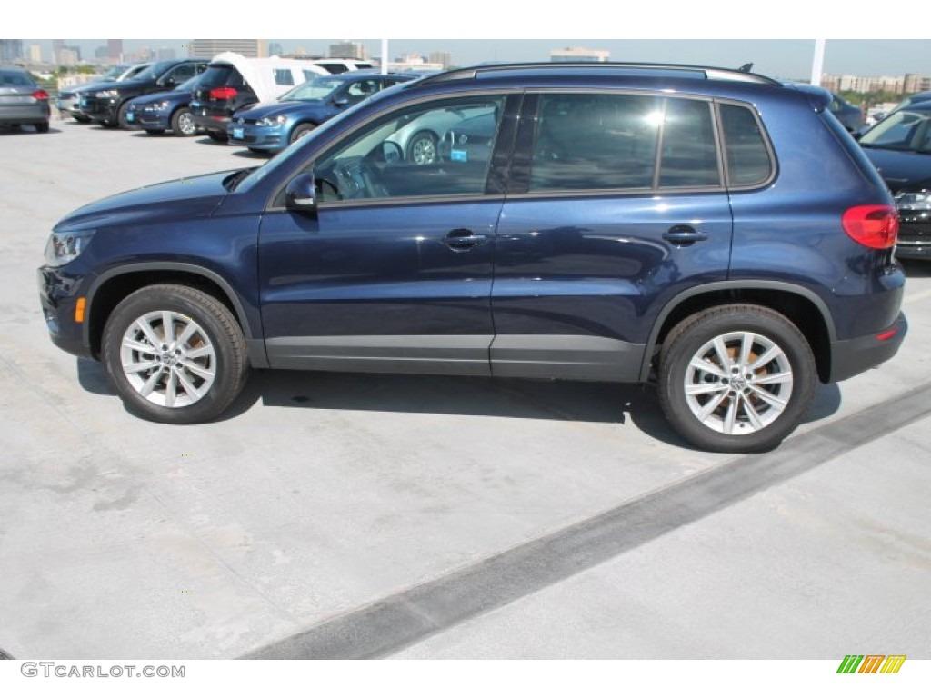 Night Blue Metallic 2015 Volkswagen Tiguan SE Exterior Photo #97547833